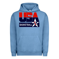 Pigment Pebble Blue usa basketball Urban Hoodie - ArtChic
