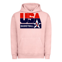 Pigment Salmon usa basketball Urban Hoodie - ArtChic