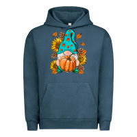 Pigment Midnight Navy Fall Gnome Urban Hoodie - RanaPortraitStore