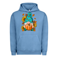 Pigment Pebble Blue Fall Gnome Urban Hoodie - RanaPortraitStore