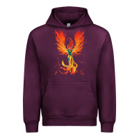 Mauve Wine X-Men Jean Grey Phoenix Cosmic Flames Urban Hoodie - ArtChic