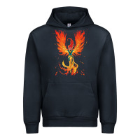 Navy X-Men Jean Grey Phoenix Cosmic Flames Urban Hoodie - ArtChic