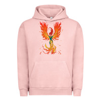 Pigment Salmon X-Men Jean Grey Phoenix Cosmic Flames Urban Hoodie - ArtChic