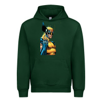 Forest Green wolverine 3 Urban Hoodie - ArtChic