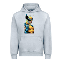 Heather Grey wolverine 3 Urban Hoodie - ArtChic