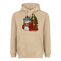 Mushroom our lady of guadalupe coffee Heavyweight Hoodie - JahusDesignShop