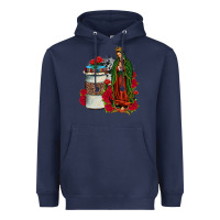 Navy our lady of guadalupe coffee Heavyweight Hoodie - JahusDesignShop