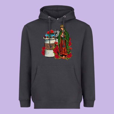 Our Lady Of Guadalupe Coffee Heavyweight Hoodie Designed By Jahusdesignshop