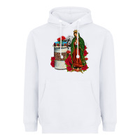 White our lady of guadalupe coffee Heavyweight Hoodie - JahusDesignShop