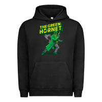 Pigment Black the vintage green hornet Urban Hoodie - ArtChic