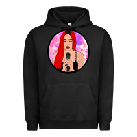 Pigment Black red hair girl singing Urban Hoodie - ArtChic