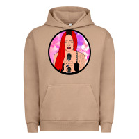 Pigment Burro red hair girl singing Urban Hoodie - ArtChic
