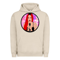 Pigment French Oak red hair girl singing Urban Hoodie - ArtChic