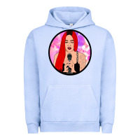 Pigment Grape Ice red hair girl singing Urban Hoodie - ArtChic