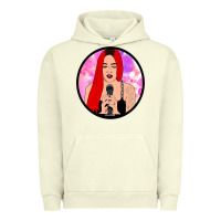 Pigment Pistachio red hair girl singing Urban Hoodie - ArtChic