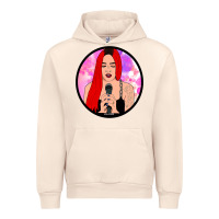 Sandshell red hair girl singing Urban Hoodie - ArtChic