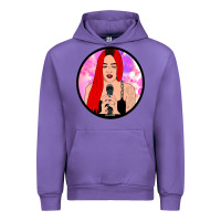 Tulip red hair girl singing Urban Hoodie - ArtChic