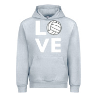 Heather Grey girls love volleyball Urban Hoodie - ArtChic