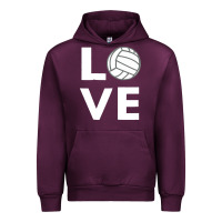 Mauve Wine girls love volleyball Urban Hoodie - ArtChic