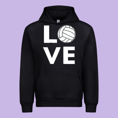 Girls Love Volleyball Urban Hoodie Designed By Artchic