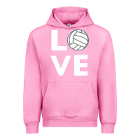 Fuchsia Pink girls love volleyball Urban Hoodie - ArtChic