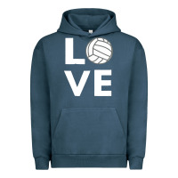 Pigment Midnight Navy girls love volleyball Urban Hoodie - ArtChic