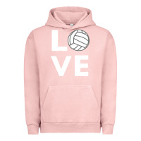 Pigment Salmon girls love volleyball Urban Hoodie - ArtChic