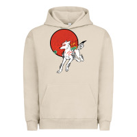 Pigment French Oak Okami Urban Hoodie - ArtChic