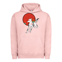 Pigment Salmon Okami Urban Hoodie - ArtChic