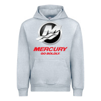 Heather Grey Mercury Marine Outboard Boat Urban Hoodie - ArtChic