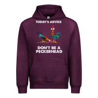 Mauve Wine hei hei today's advice don't be a peckerhead Urban Hoodie - ArtChic