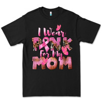 Black i wear pink for my mom Premium Tee - CowGirlArtShop