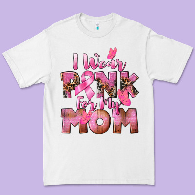 I Wear Pink For My Mom Premium Tee Designed By Cowgirlartshop