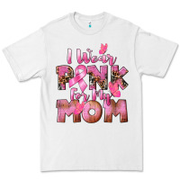 White i wear pink for my mom Premium Tee - CowGirlArtShop