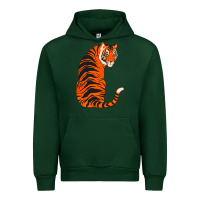 Forest Green tiger Urban Hoodie - ArtChic
