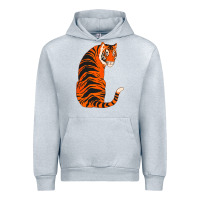 Heather Grey tiger Urban Hoodie - ArtChic