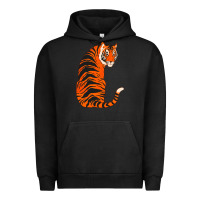 Pigment Black tiger Urban Hoodie - ArtChic