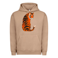 Pigment Burro tiger Urban Hoodie - ArtChic