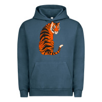 Pigment Midnight Navy tiger Urban Hoodie - ArtChic