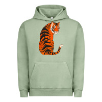 Pigment Oil Green tiger Urban Hoodie - ArtChic