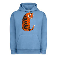 Pigment Pebble Blue tiger Urban Hoodie - ArtChic