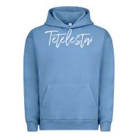 Pigment Pebble Blue Tetelestai, Greek It Is Finished, Christian Easter Urban Hoodie - ArtChic