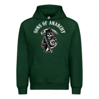 Forest Green horror skull sons of anarchy Urban Hoodie - ArtChic