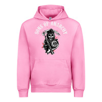 Fuchsia Pink horror skull sons of anarchy Urban Hoodie - ArtChic