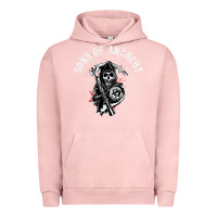 Pigment Salmon horror skull sons of anarchy Urban Hoodie - ArtChic