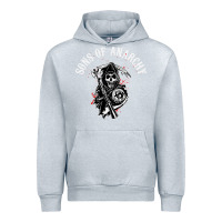 Heather Grey horror skull sons of anarchy Urban Hoodie - ArtChic