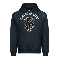 Navy horror skull sons of anarchy Urban Hoodie - ArtChic