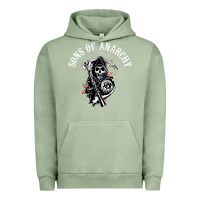 Pigment Oil Green horror skull sons of anarchy Urban Hoodie - ArtChic