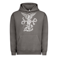 Pigment Tornado st michael archangel catholic angel defend us Urban Hoodie - ArtChic
