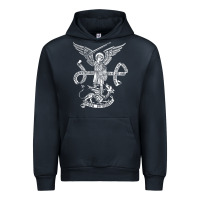 Navy st michael archangel catholic angel defend us Urban Hoodie - ArtChic